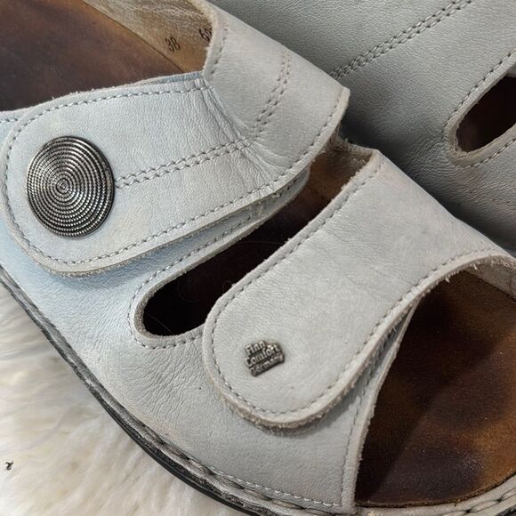 FINN COMFORT GERMANY Blue Leather Sandals Size 38 - Picture 9 of 10